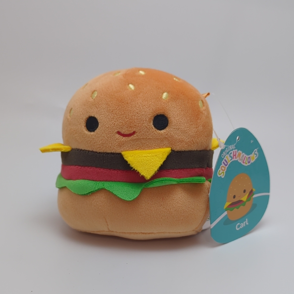 Squishmallow Cheese Burger Plushie - Carl
